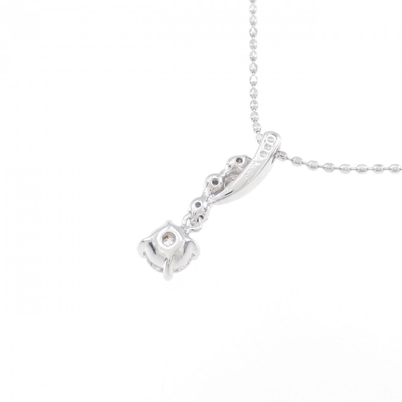 K18WG ダイヤモンド ネックレス 0.26CT