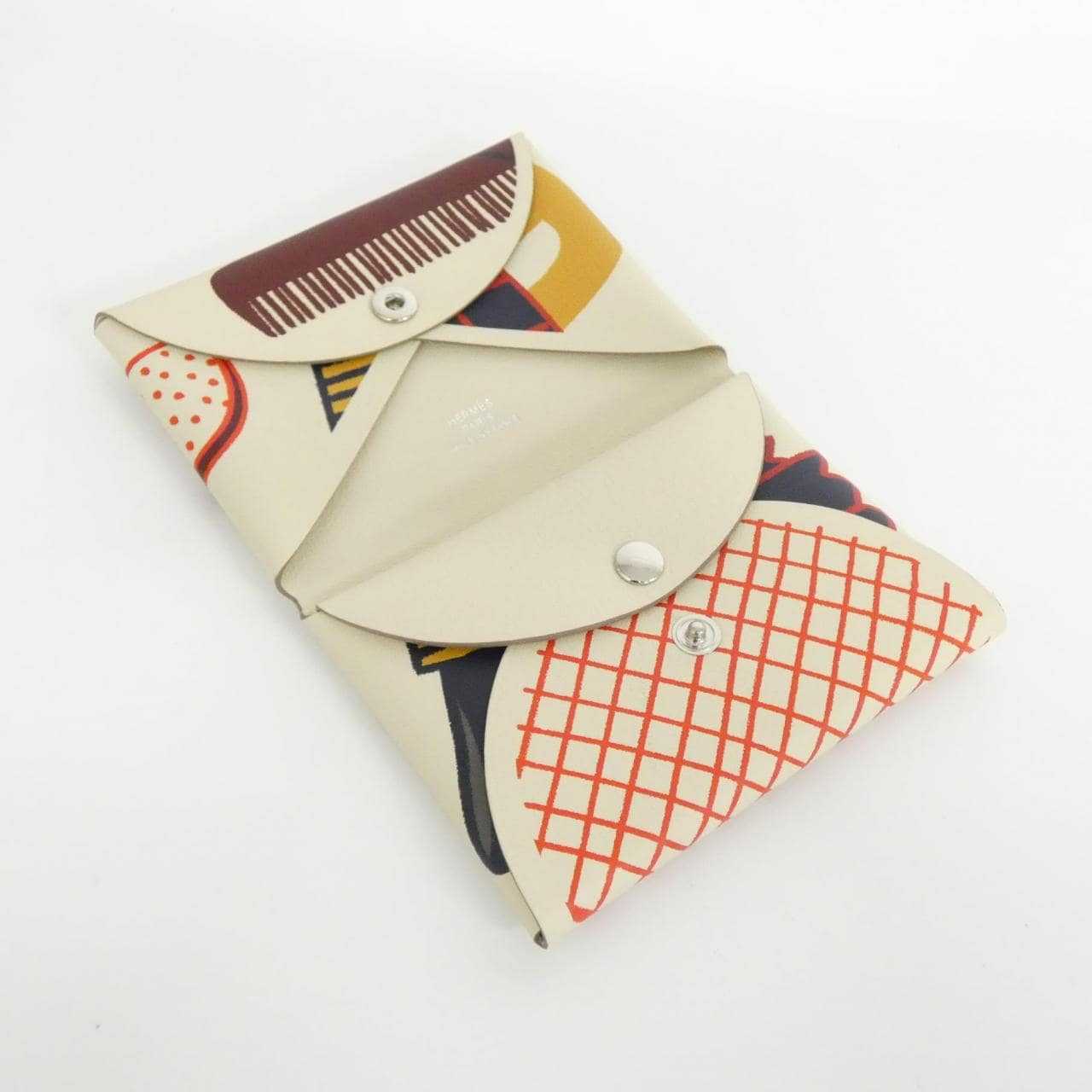 エルメス DESSIN EQUESTRE カルヴィ デュオ 086949CK コインケース