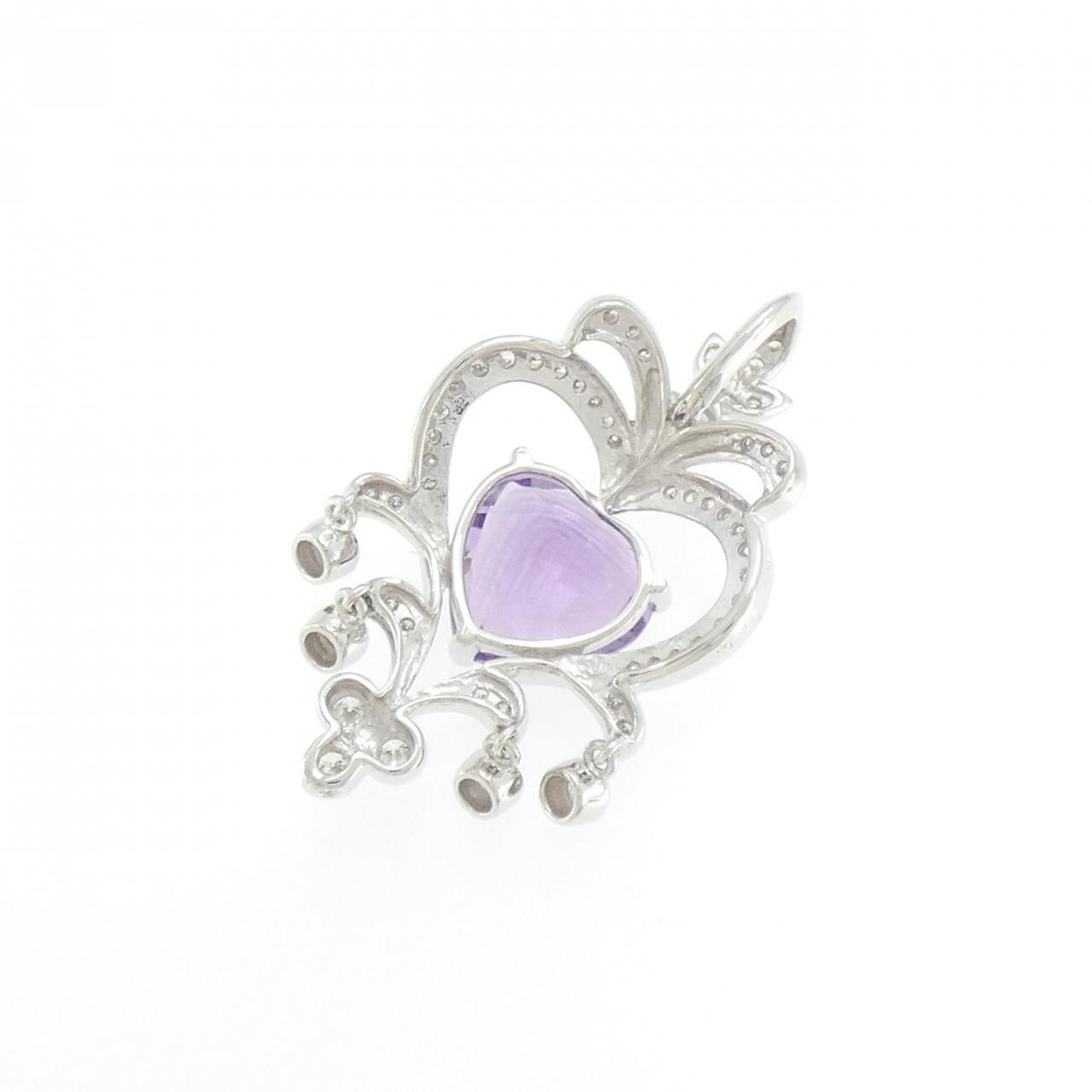 K18WG Amethyst Pendant 2.94CT