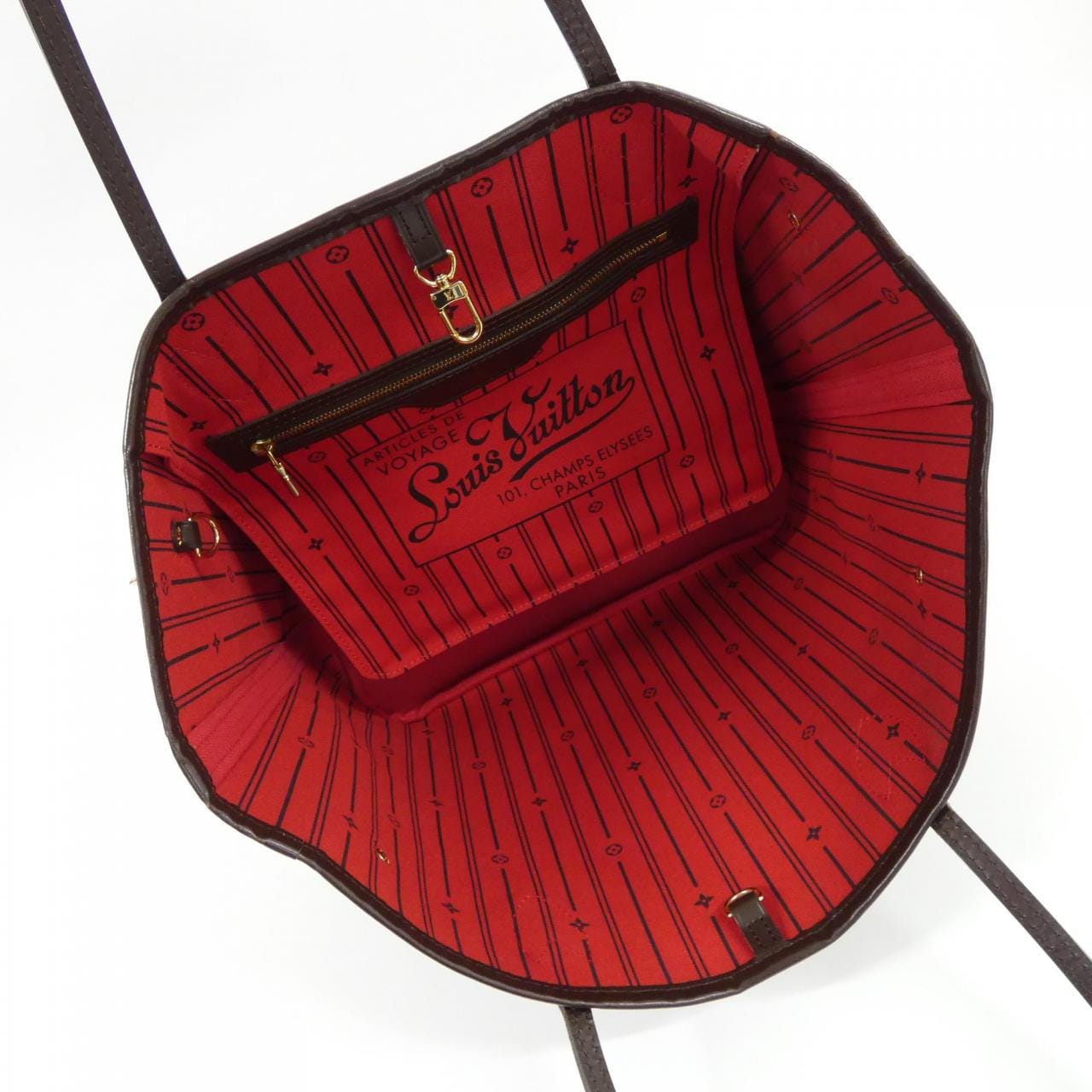 LOUIS VUITTON Damier Neverfull 中號包 N51105
