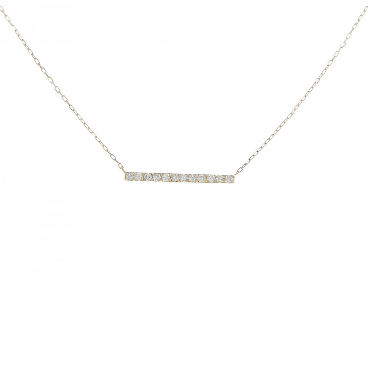 K18YG ダイヤモンド ネックレス 0.20CT