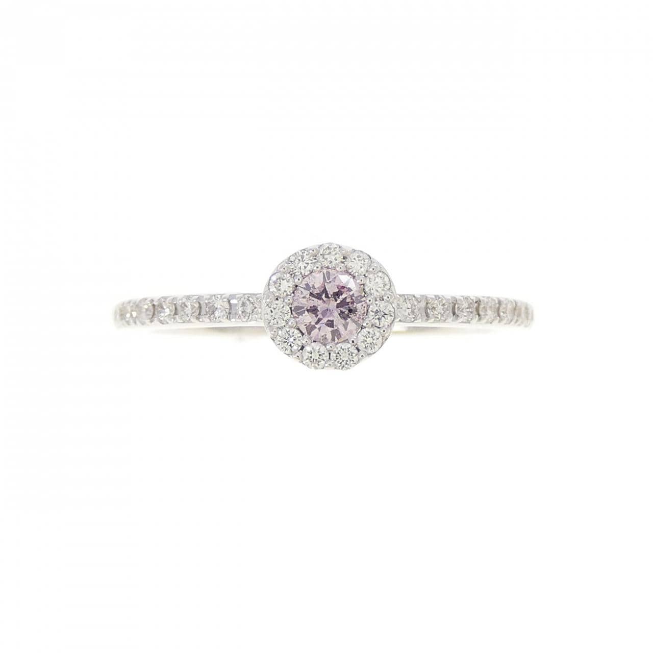 750WG ピンクダイヤモンド リング 0.103CT