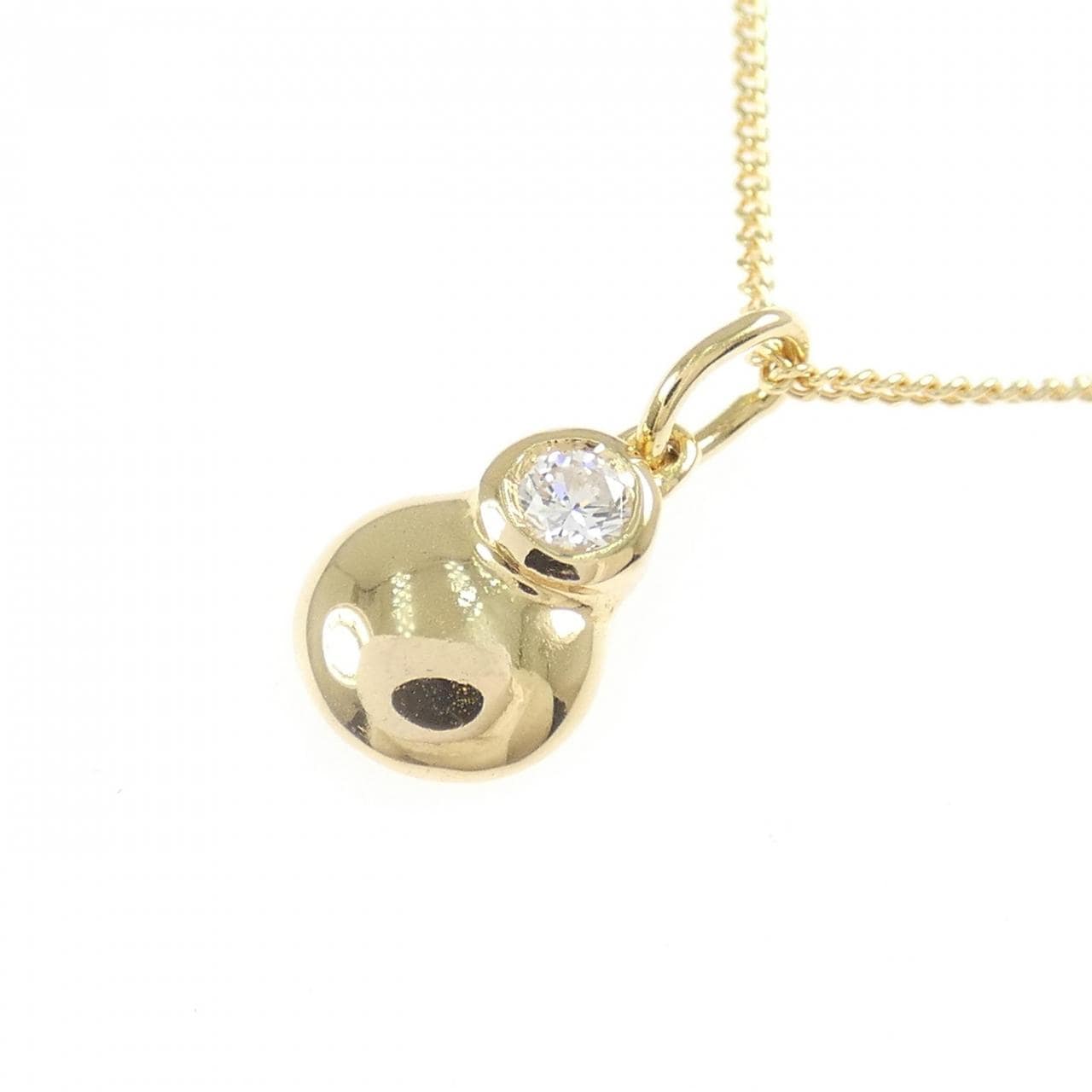K18YG ダイヤモンド ネックレス 0.10CT