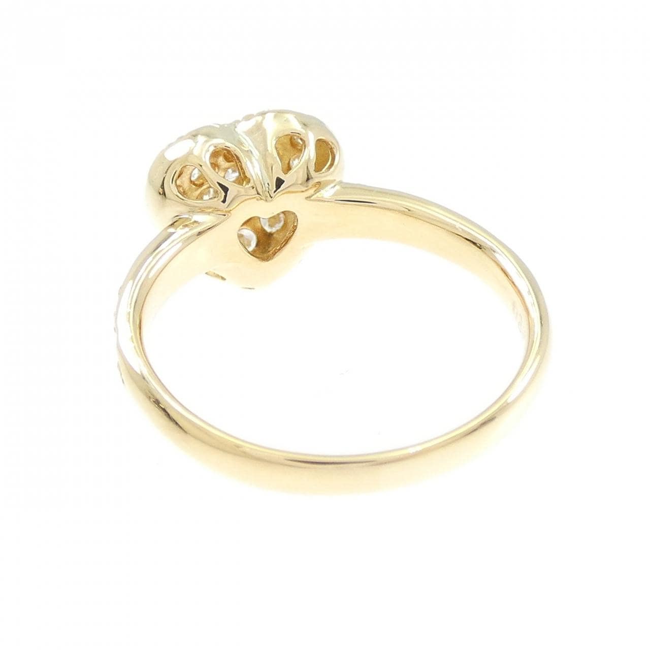 K18YG ハート ダイヤモンド リング 0.30CT