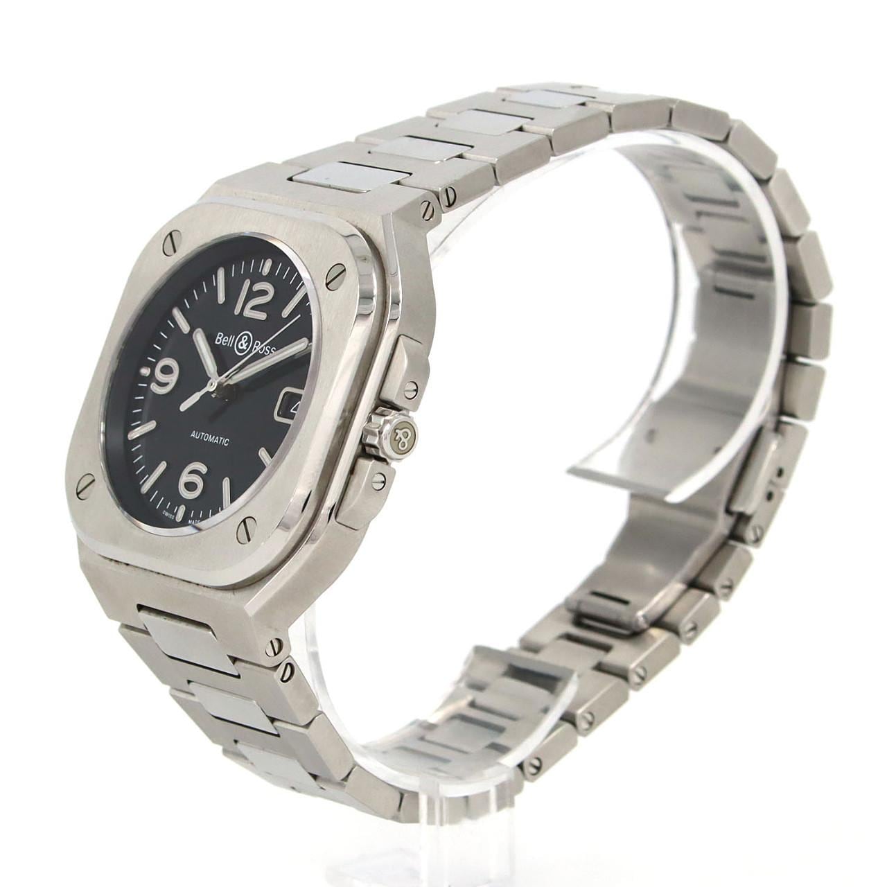 【ノーメンテナンス還元価格】ベル&ロス ☆BR05ブラックスティール BR05A-S-BL-ST/SST SS 自動巻