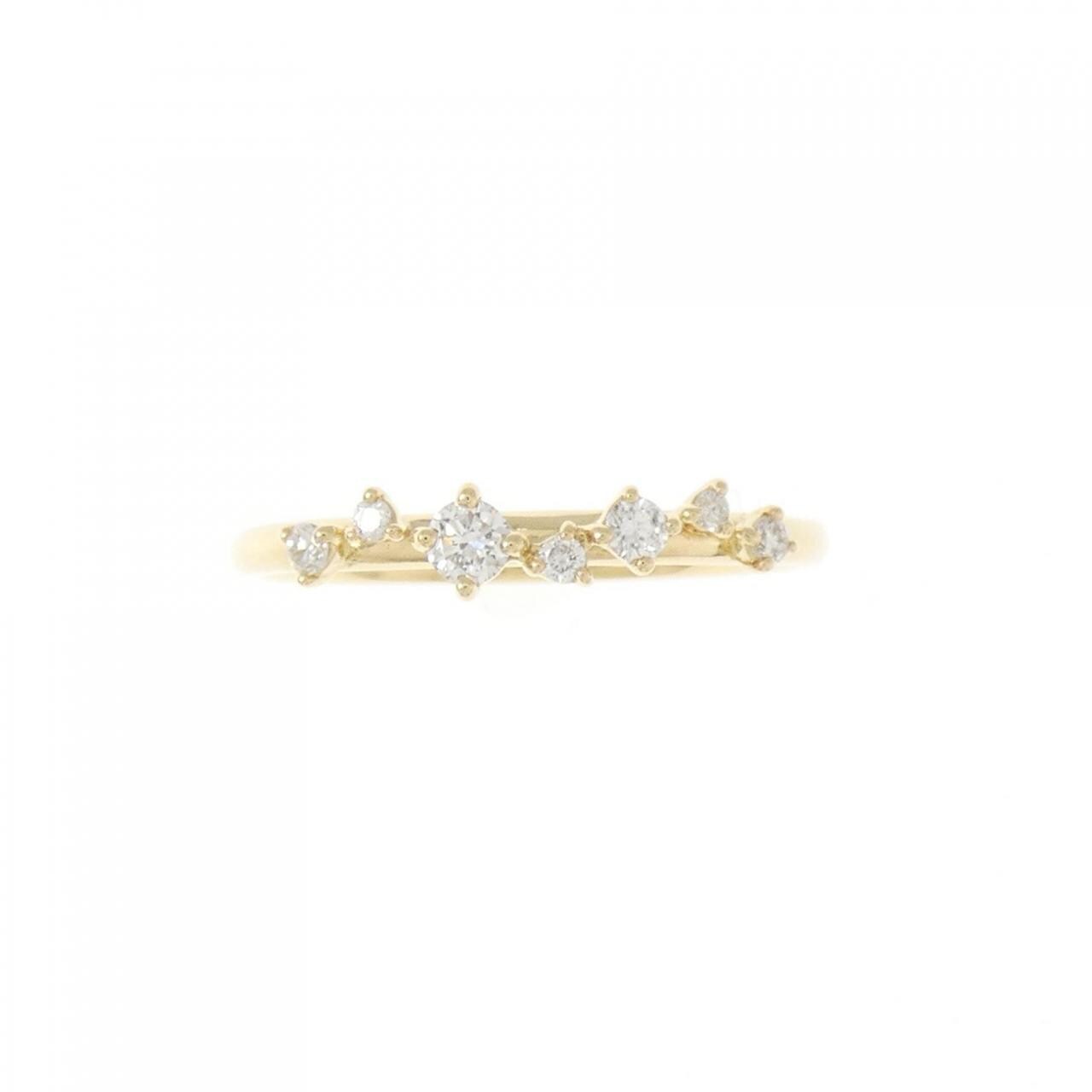 K18YG ダイヤモンド リング 0.12CT