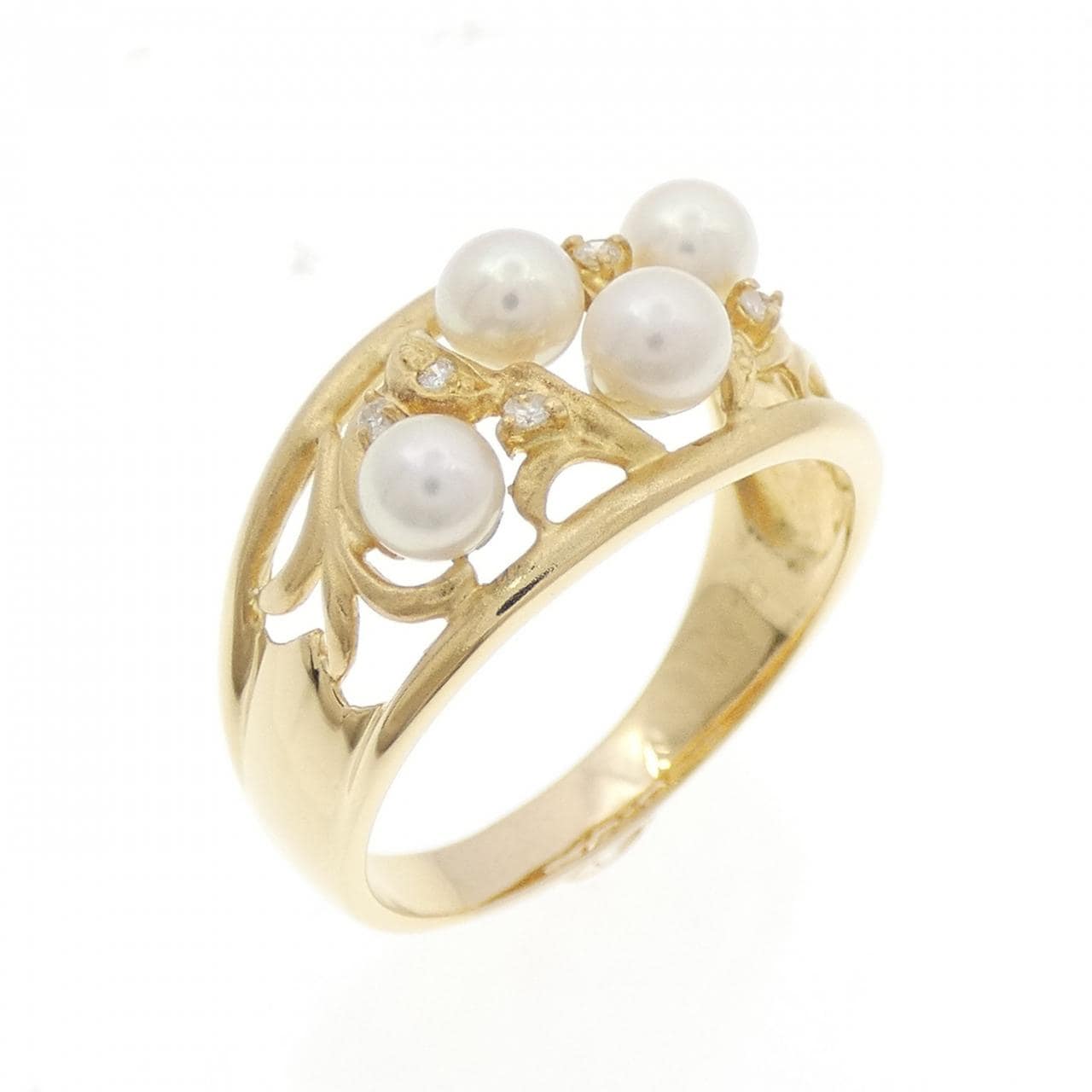 K18YG アコヤパール リング