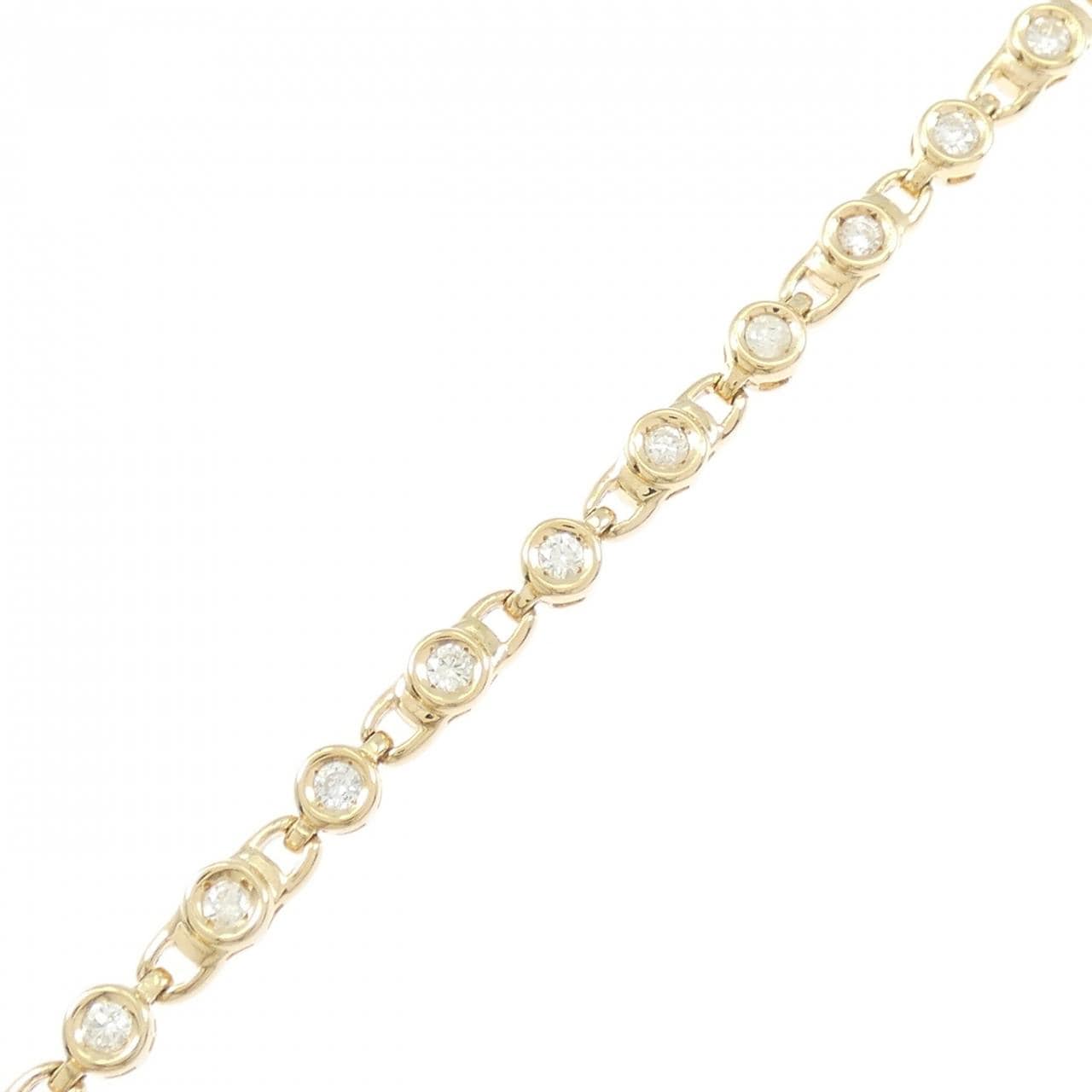 K18YG ダイヤモンド ブレスレット 1.00CT