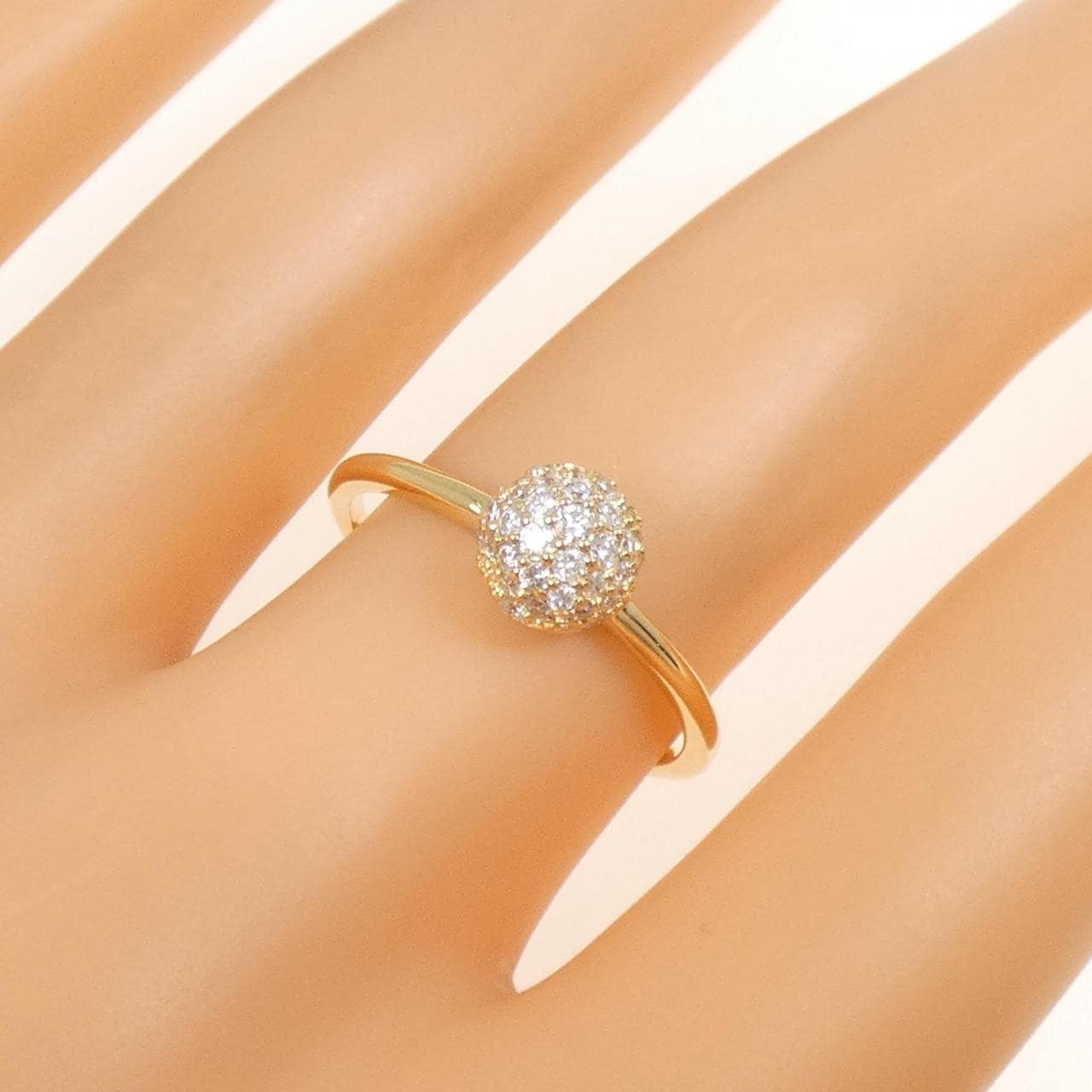 【リメイク】K18YG ダイヤモンド リング 0.30CT