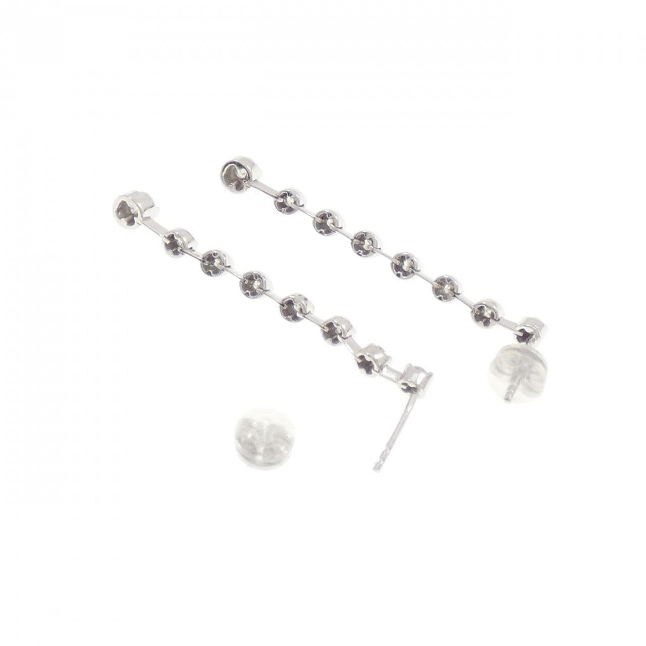 K18WG ダイヤモンド ピアス 0.50CT