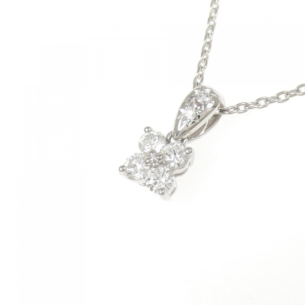 タサキ フラワー ダイヤモンド ネックレス 0.31CT