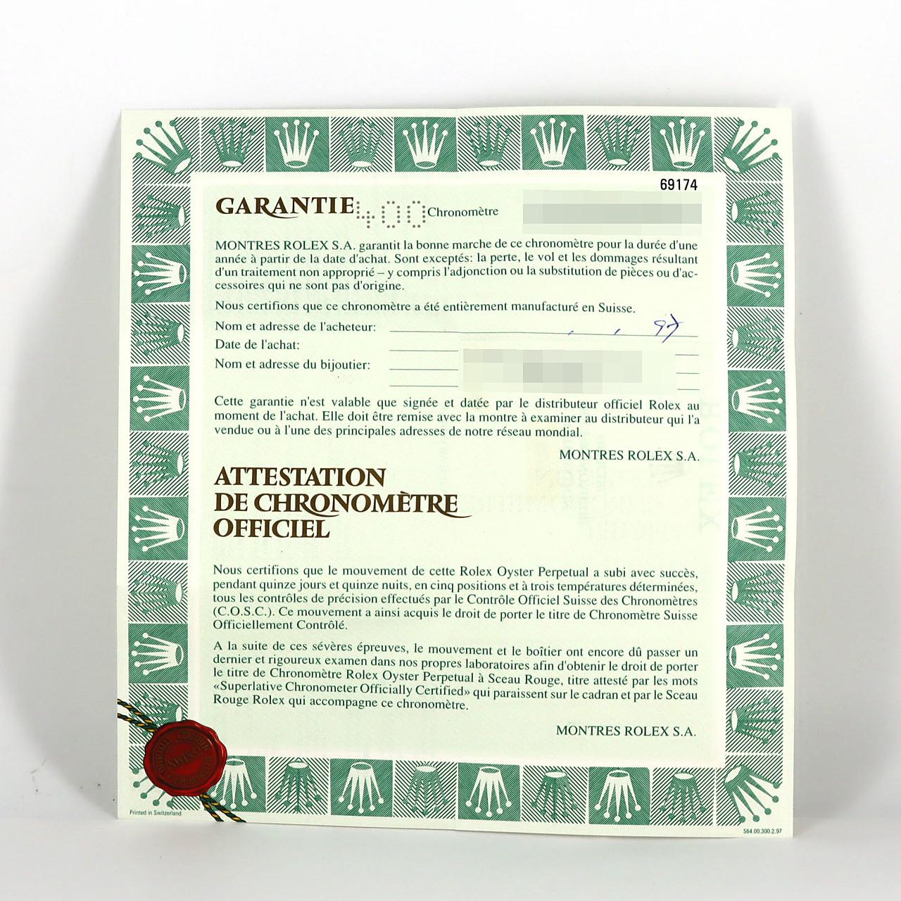 ロレックス デイトジャスト 69174 SSxWG 自動巻 U番