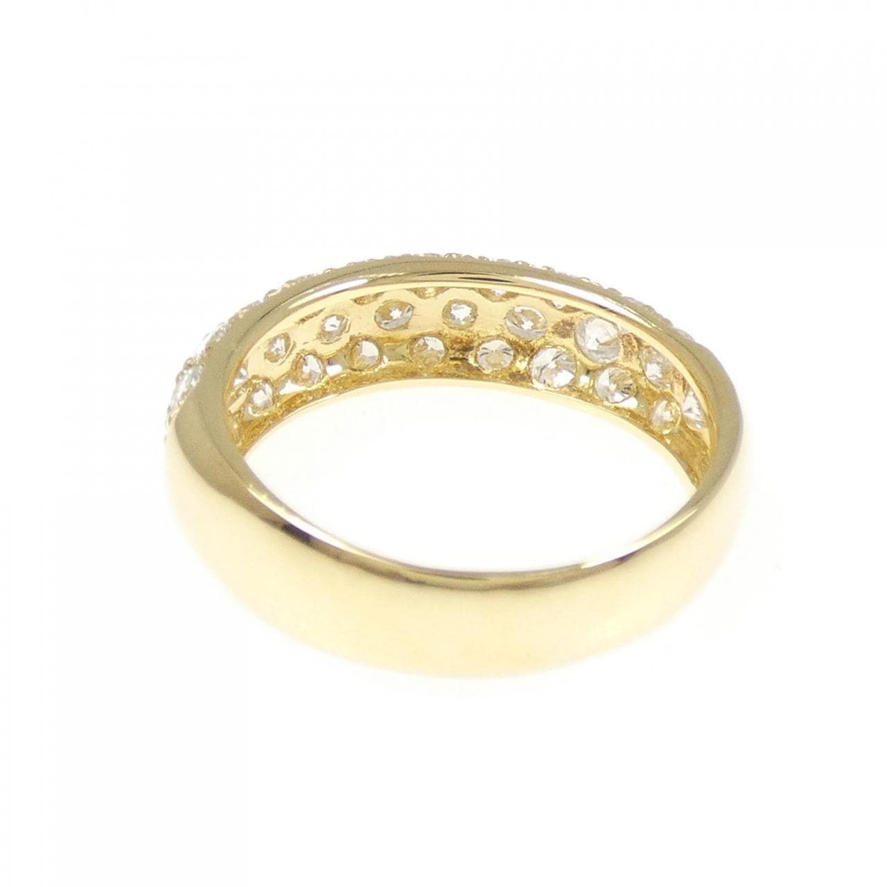 K18YG パヴェ ダイヤモンド リング 1.00CT