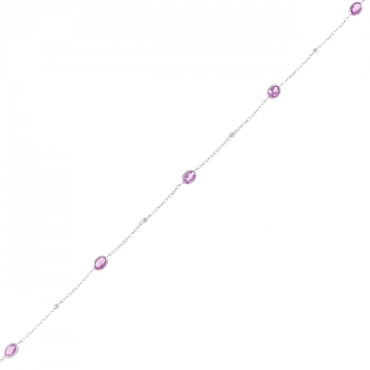 K18WG サファイヤ ブレスレット 0.98CT