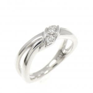 K18WG ダイヤモンド ピンキー リング 0.07CT