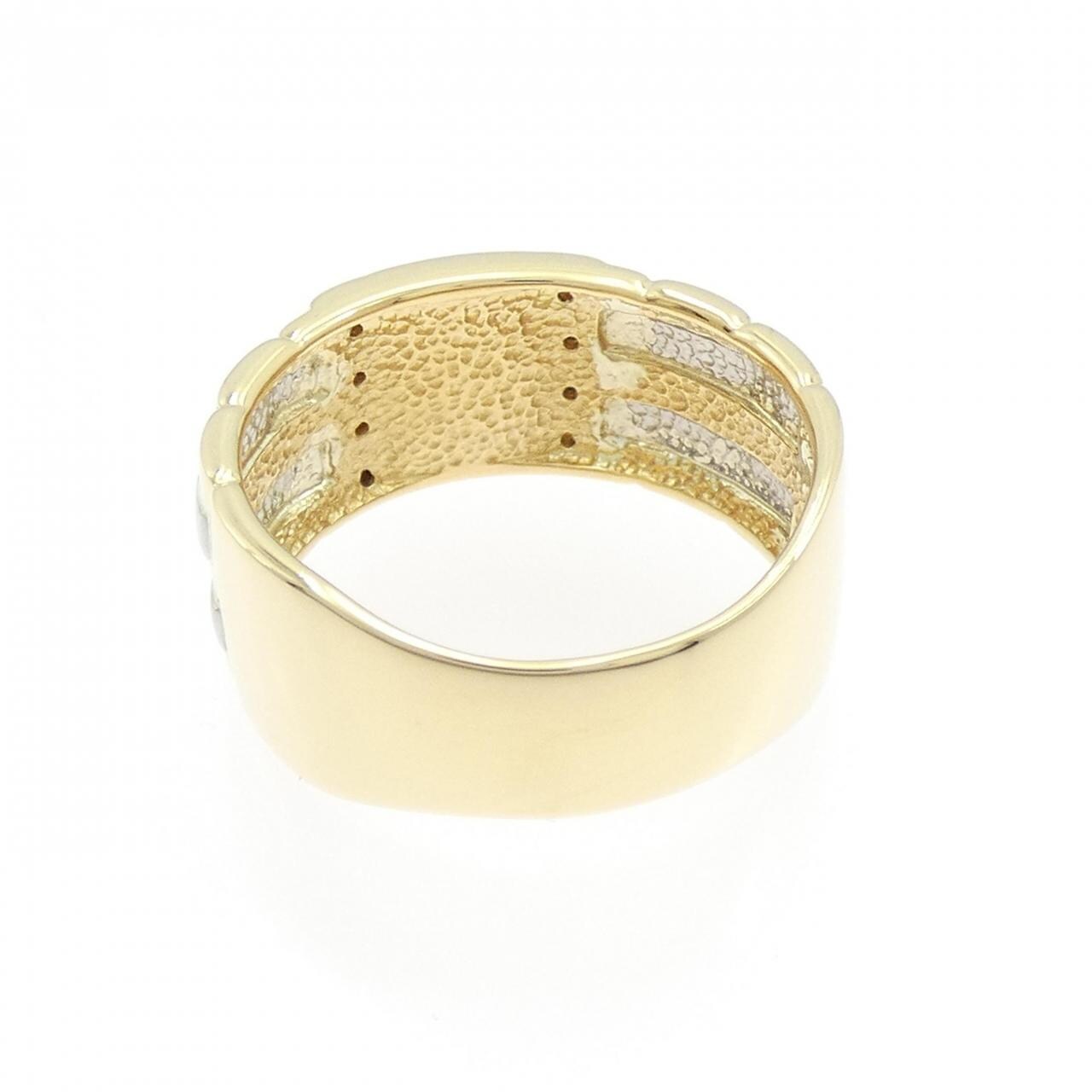 K18YG/PT900 オニキス リング