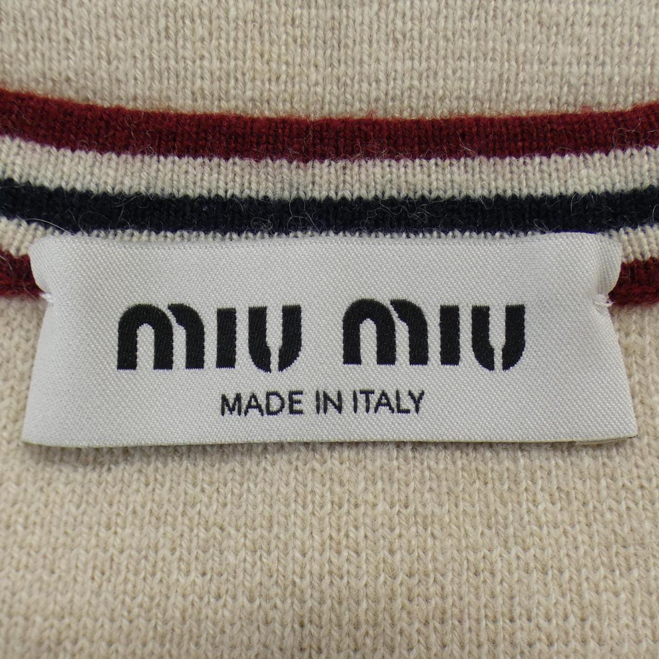 ミュウミュウ MIU MIU MIU MIU ロゴ MMV151 SOOO 138P タンクトップ