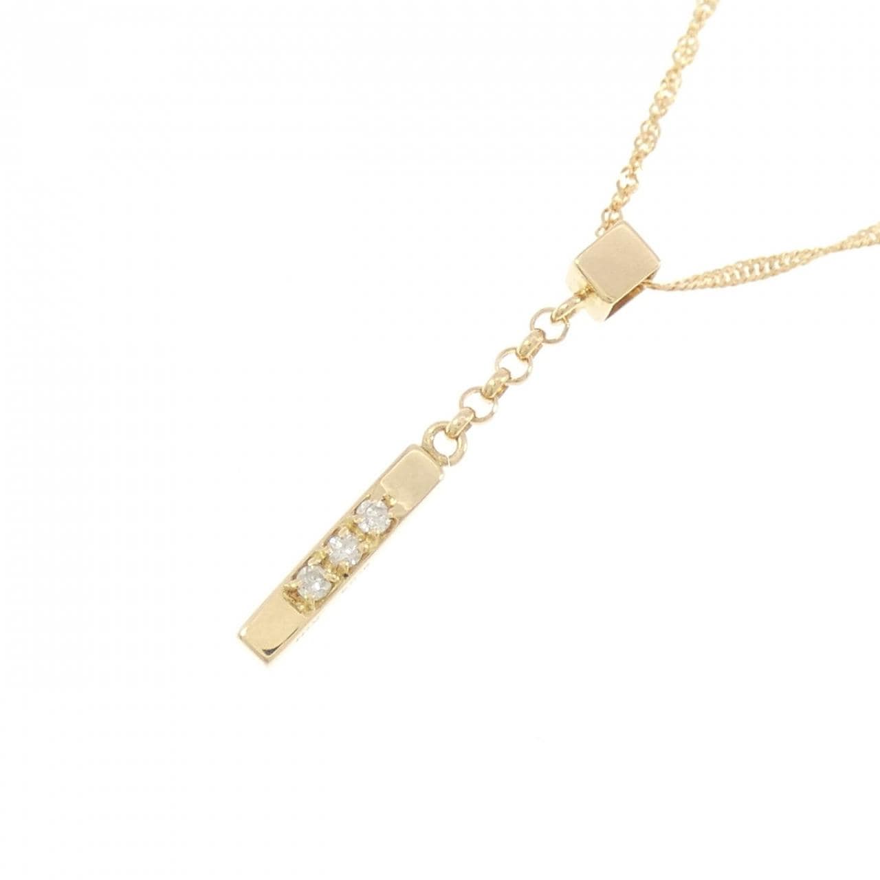 K18YG ダイヤモンド ネックレス 0.03CT