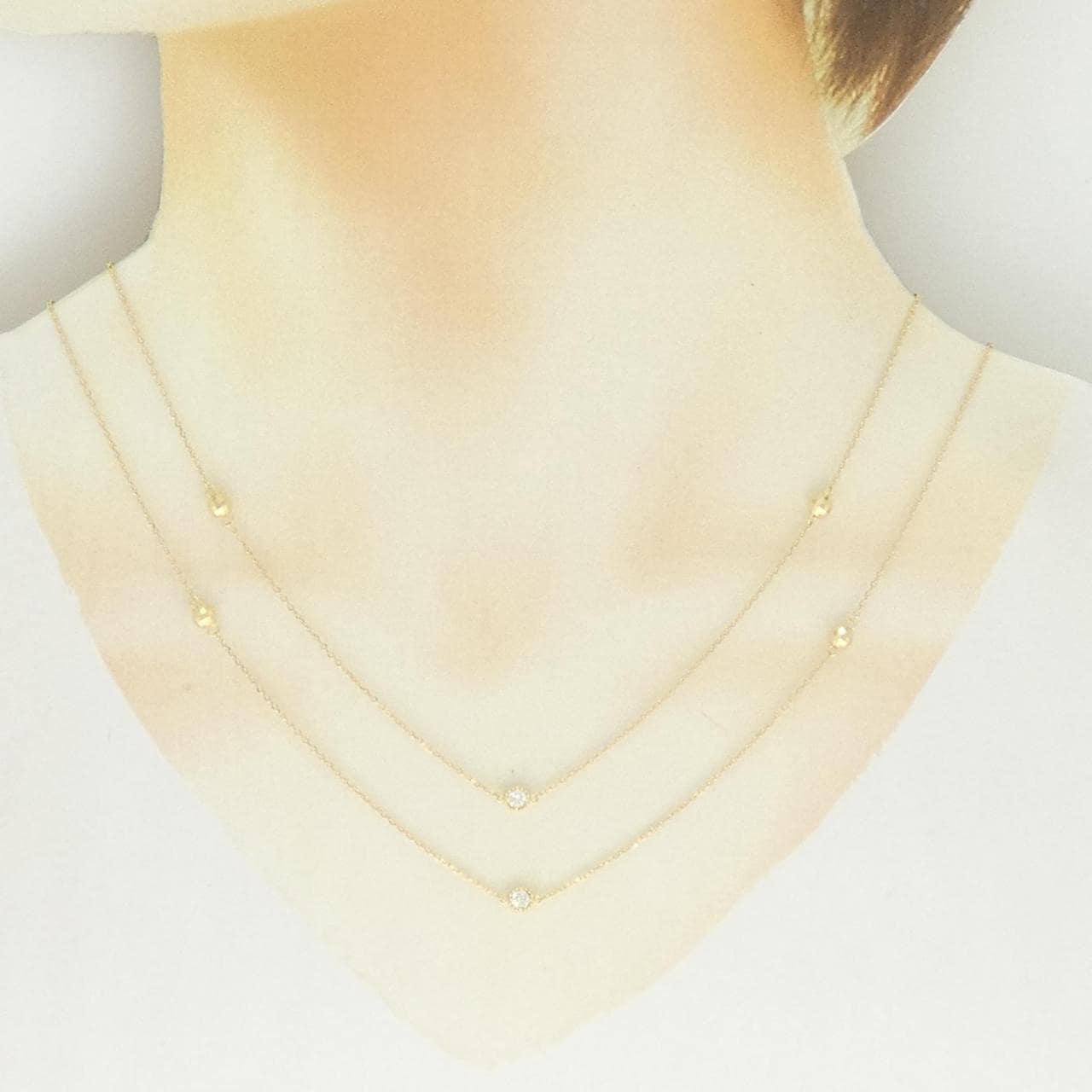 K18YG ダイヤモンド ネックレス 0.50CT