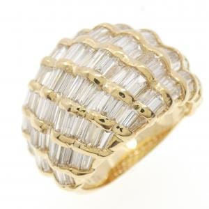 K18YG ダイヤモンド リング 3.04CT