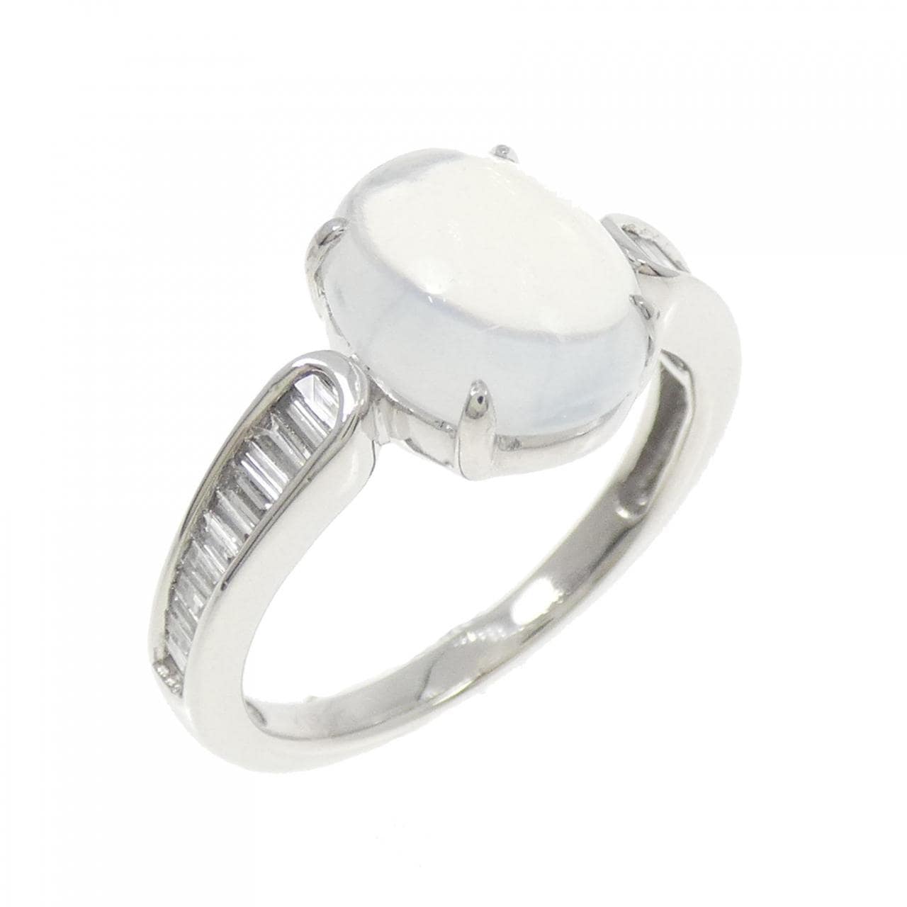 K18WG ムーンストーン リング 2.00CT