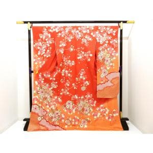 【未使用品】振袖　友禅金彩加工　ボカシ染