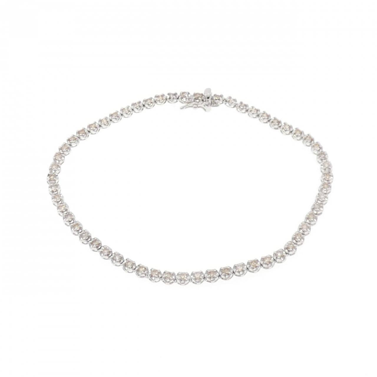 K18WG ダイヤモンド ブレスレット