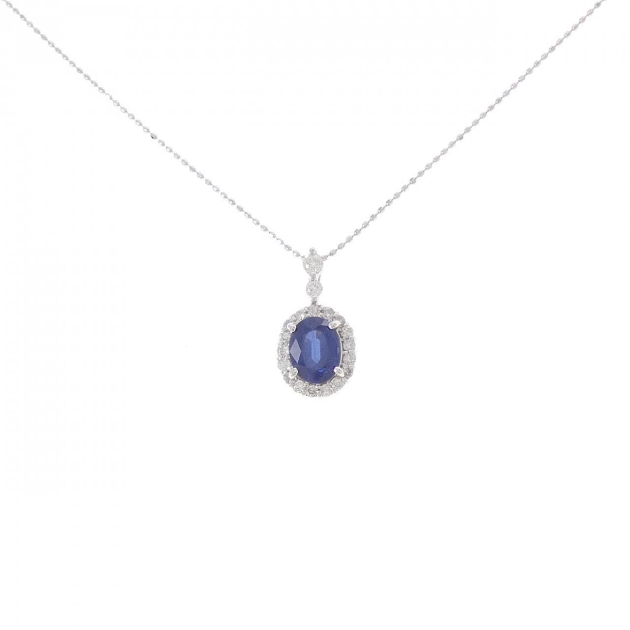 K18WG サファイヤ ネックレス 1.79CT