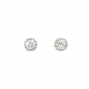 【リメイク】PT900/ST ダイヤモンド ピアス 0.307CT 0.317CT E-F VS1-2 VG