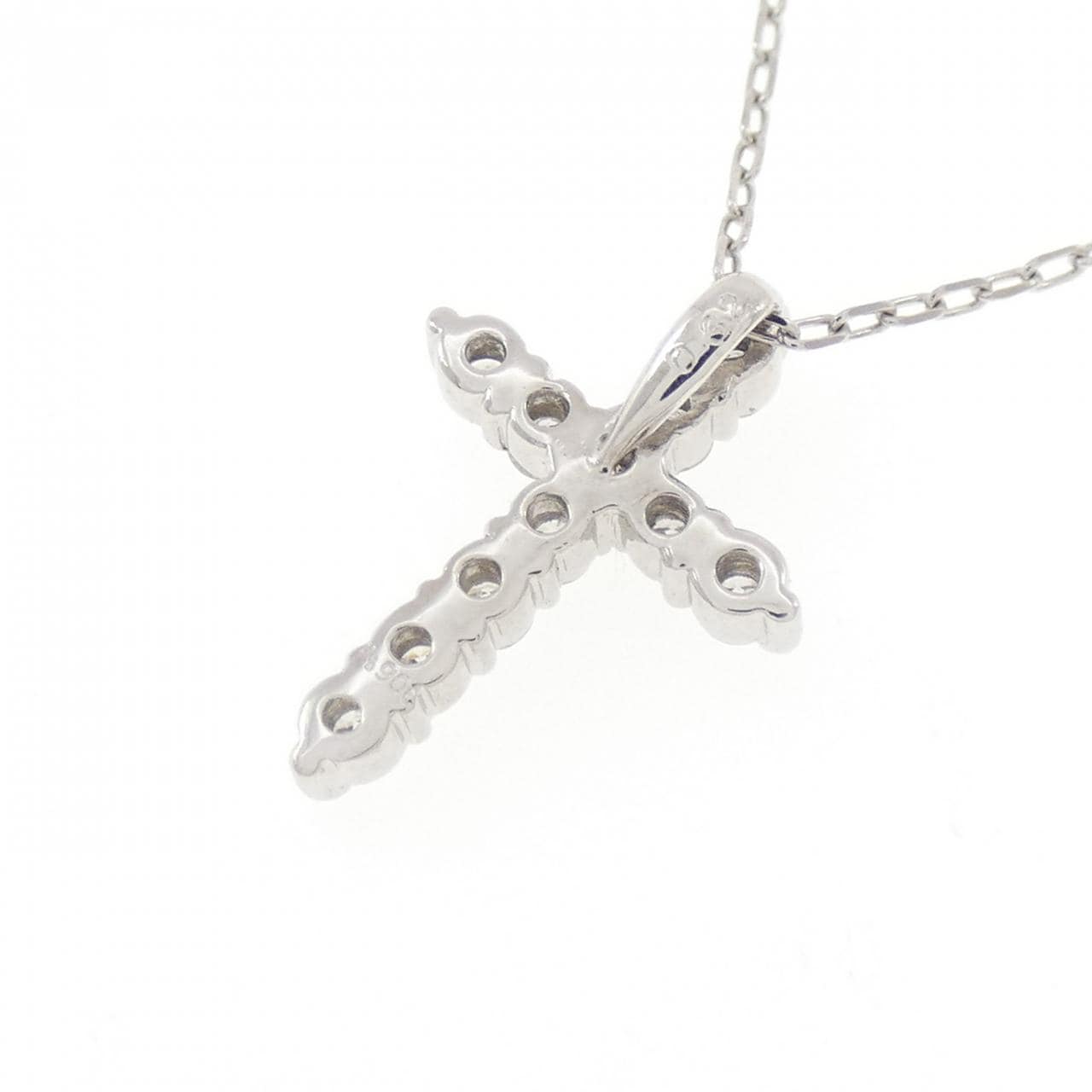 PT900/PT850 クロス ダイヤモンド ネックレス 0.32CT