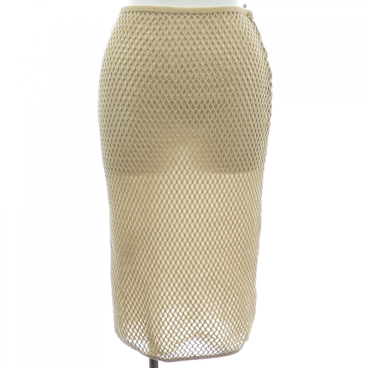 プラダ PRADA コットンメッシュ トライアングルロゴ 31143 SOOO 16ND スカート