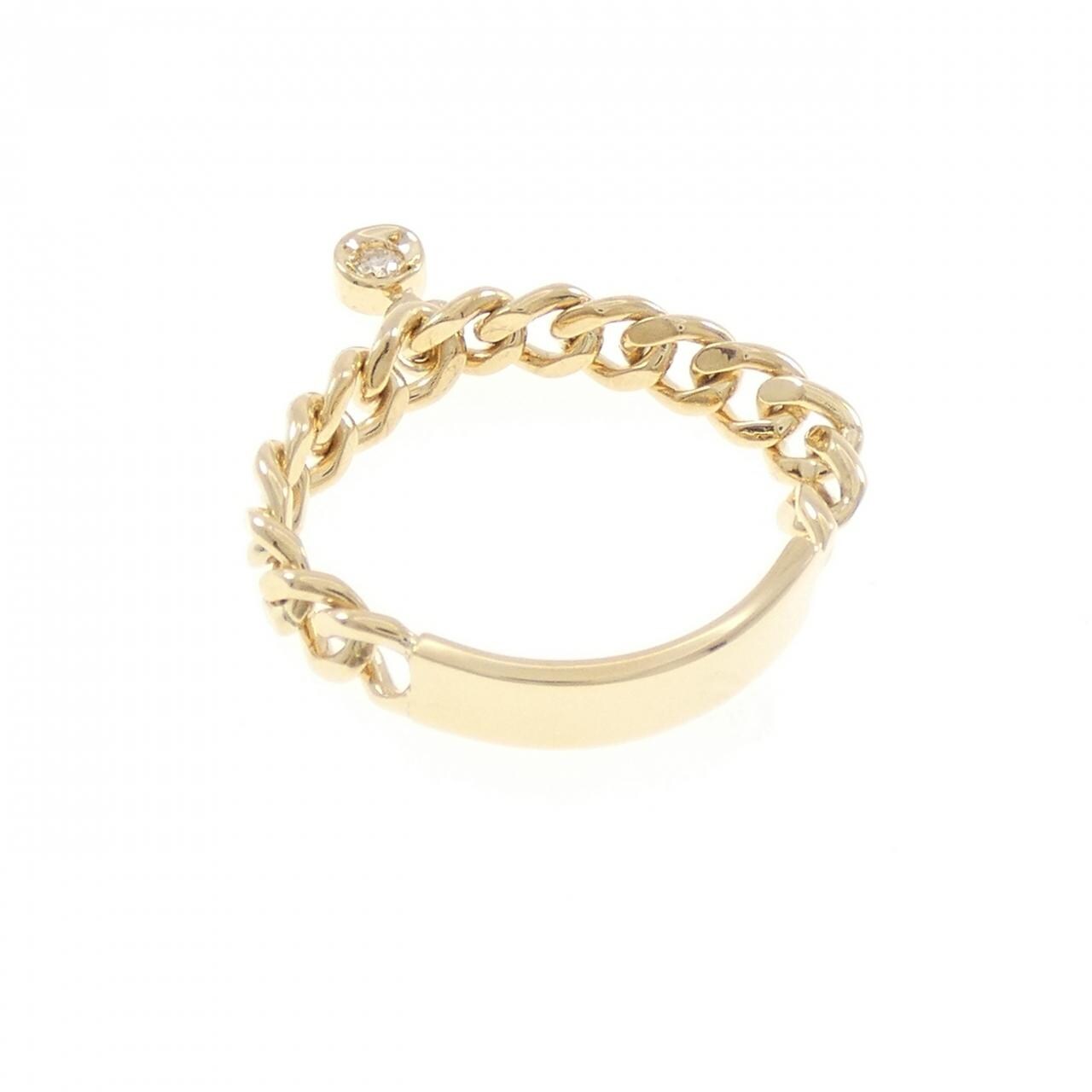 K18YG ダイヤモンド リング 0.03CT