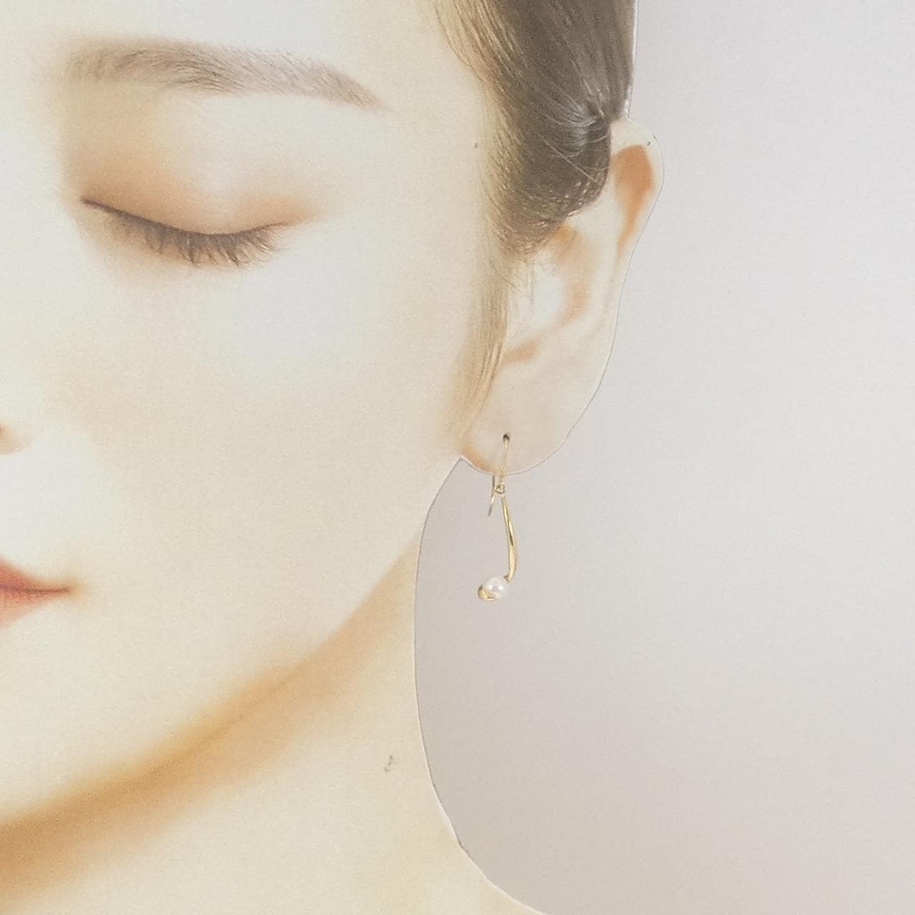 K18YG アコヤパール ピアス 4.6mm