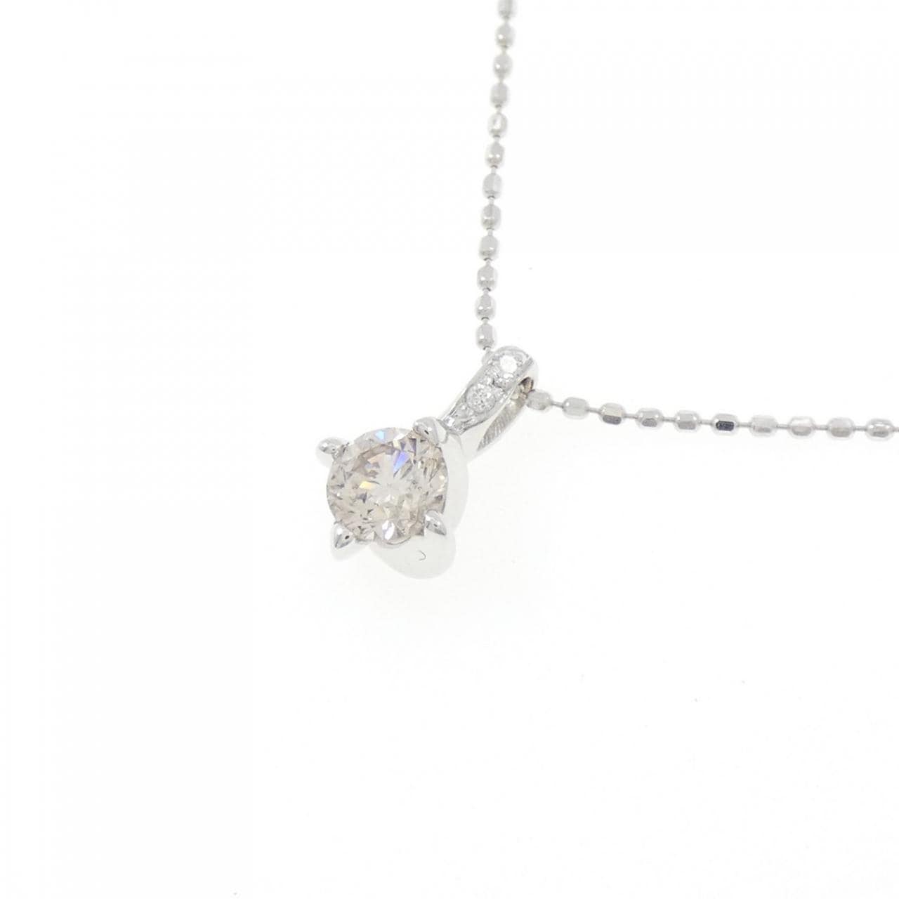 K18WG ダイヤモンド ネックレス 0.32CT
