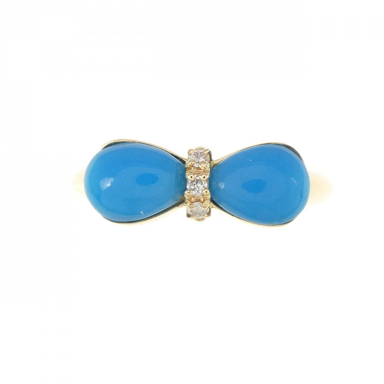 K18YG Turquoise Ring 0.80CT