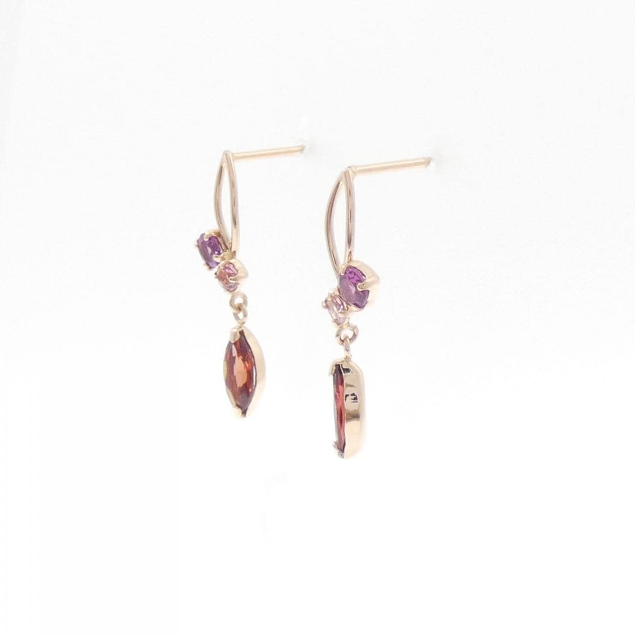 K10PG ガーネット ピアス