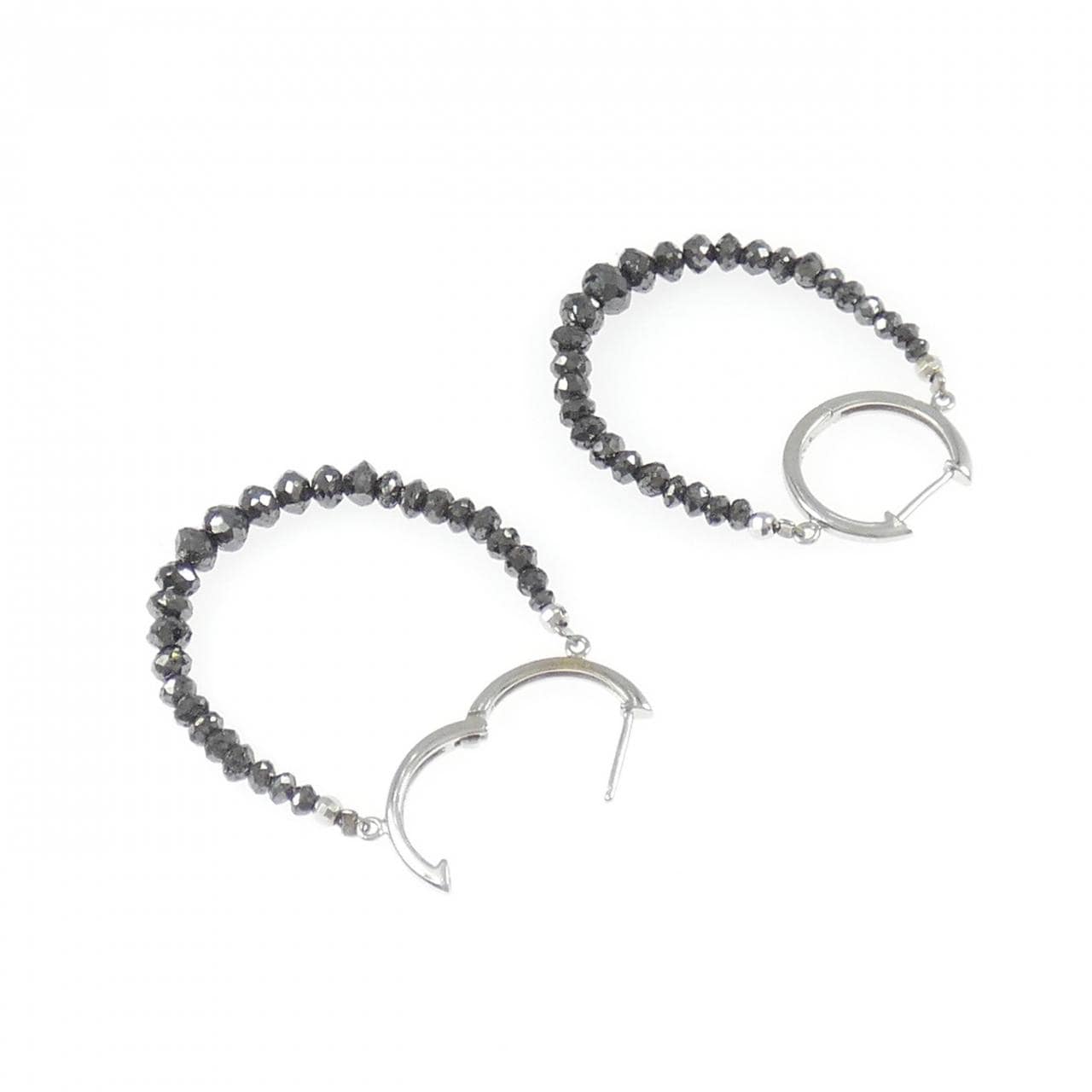 K14WG ダイヤモンド ピアス 3.5CT