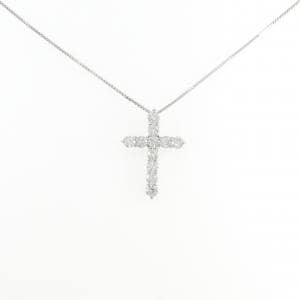 PT900/PT850 クロス ダイヤモンド ネックレス 1.00CT