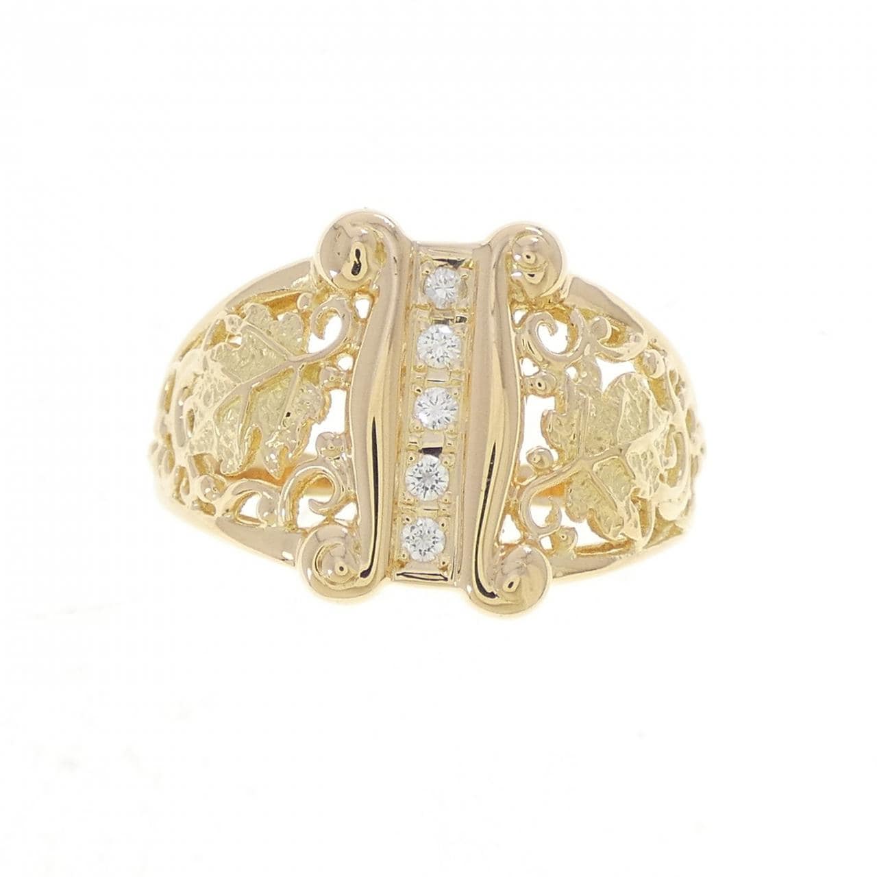 K18YG ダイヤモンド リング 0.07CT