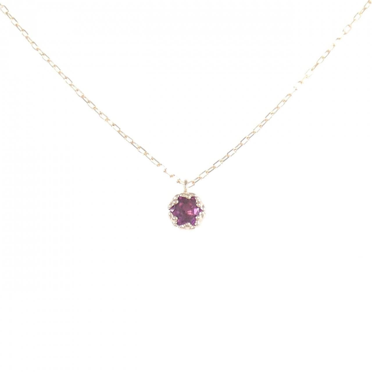 K10PG ガーネット ネックレス