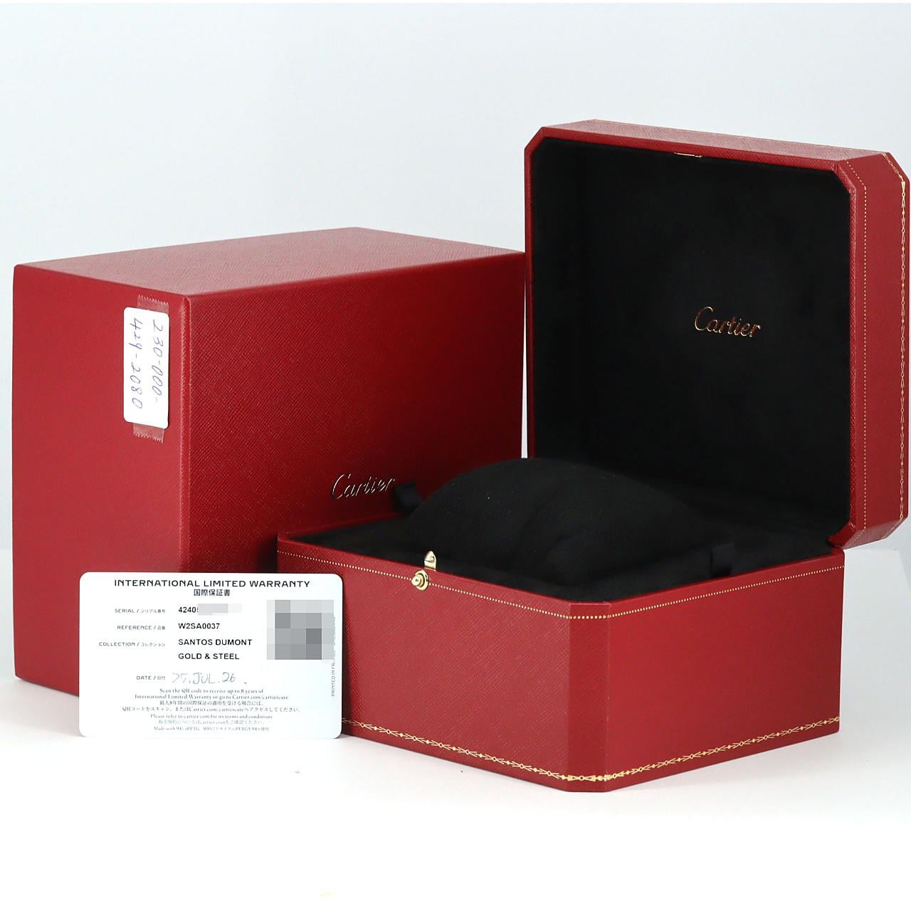 カルティエ サントスデュモンLM PGコンビ W2SA0037 SSxPG クォーツ