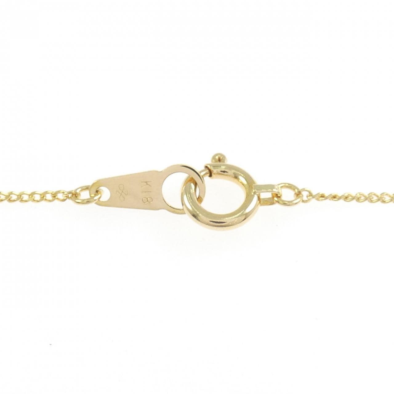 K18YG ハート ダイヤモンド ネックレス 0.10CT