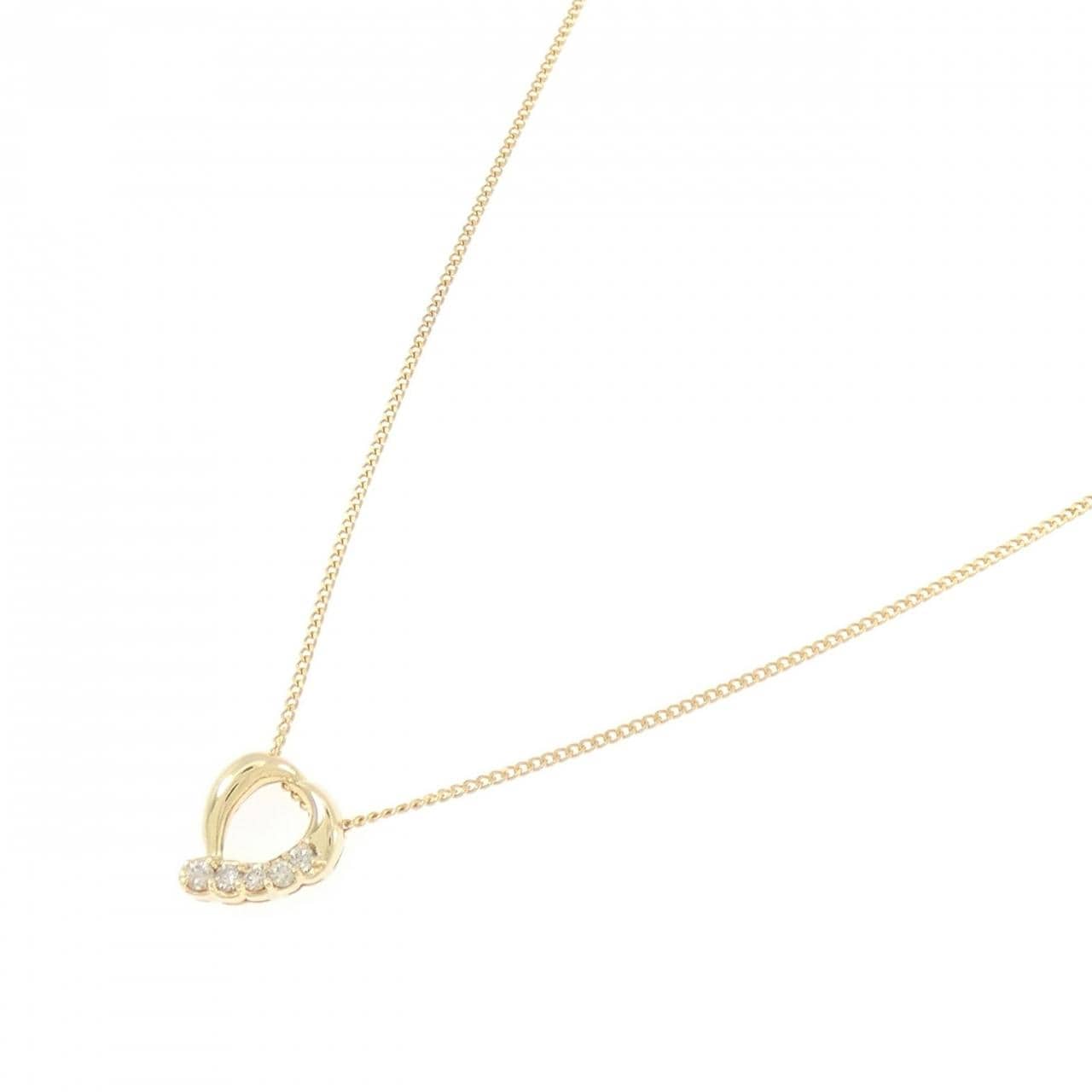 K18YG ダイヤモンド ネックレス 0.09CT