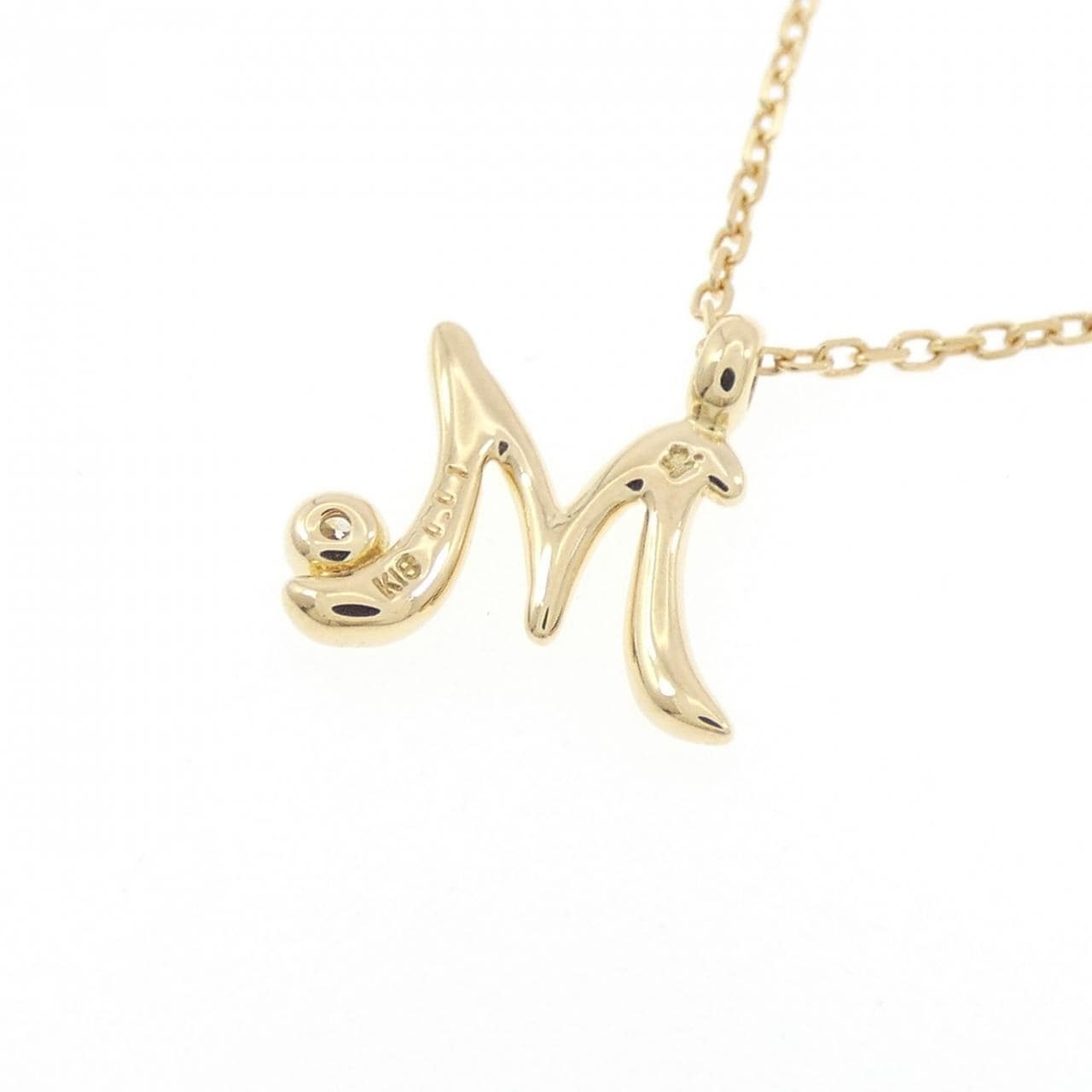 ポンテヴェキオ イニシャル ネックレス 0.01CT