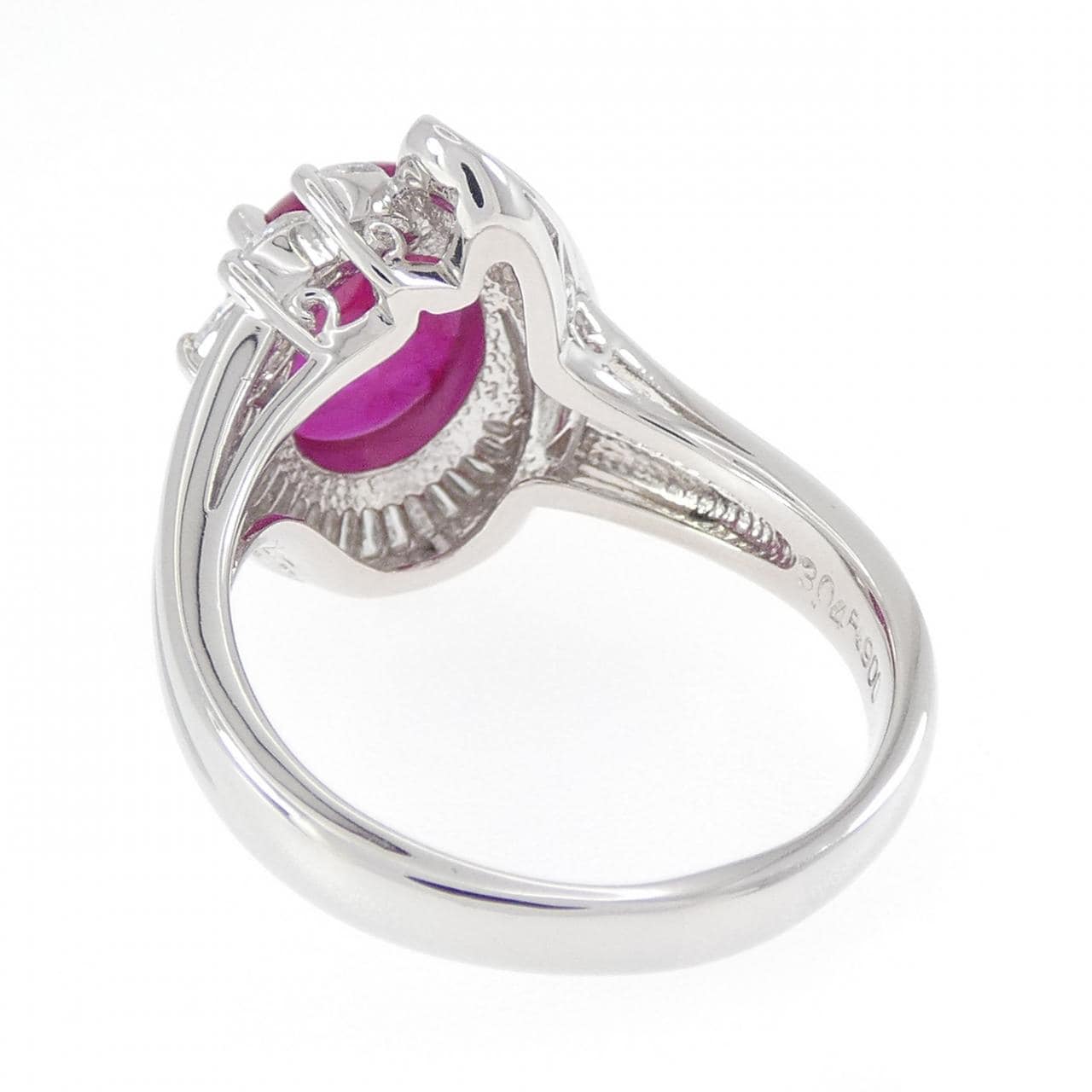 PT900 ルビー リング 3.04CT
