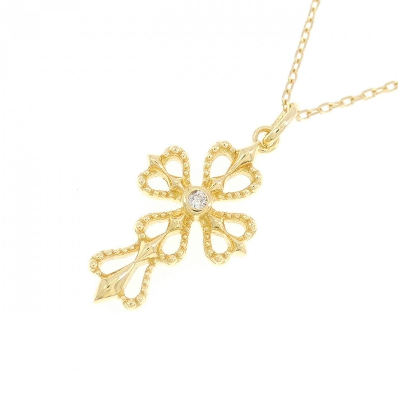 K18YG ダイヤモンド ネックレス 0.01CT