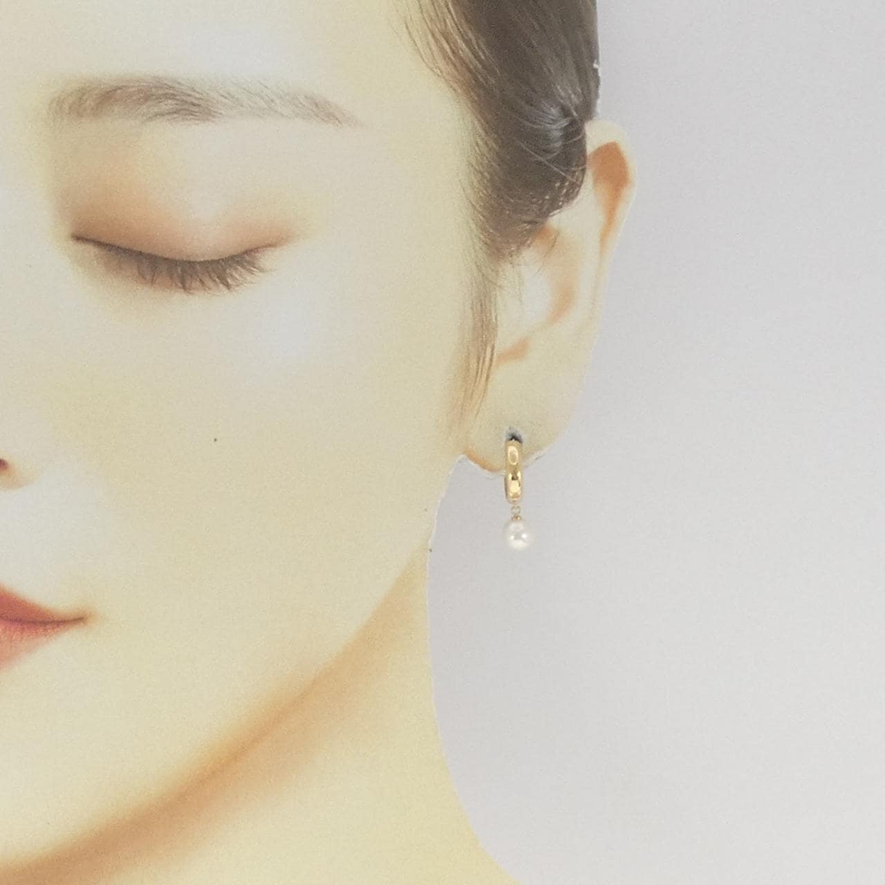 K18YG アコヤパール ピアス 5.9mm