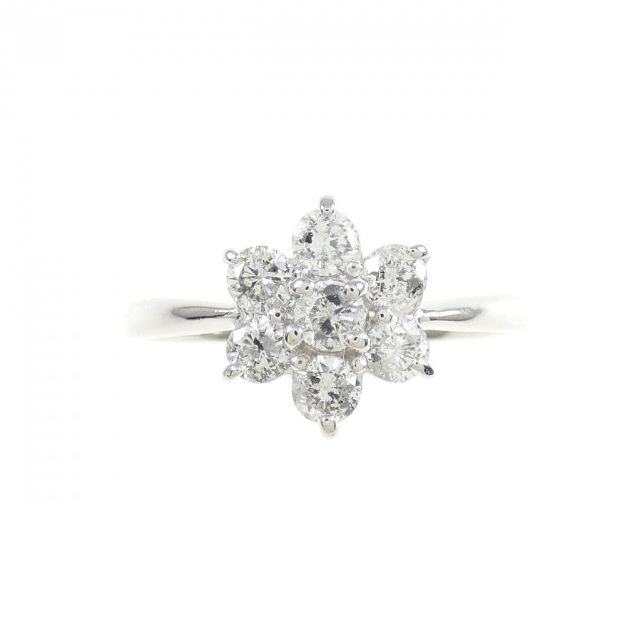PT900花朵钻石戒指0.50CT