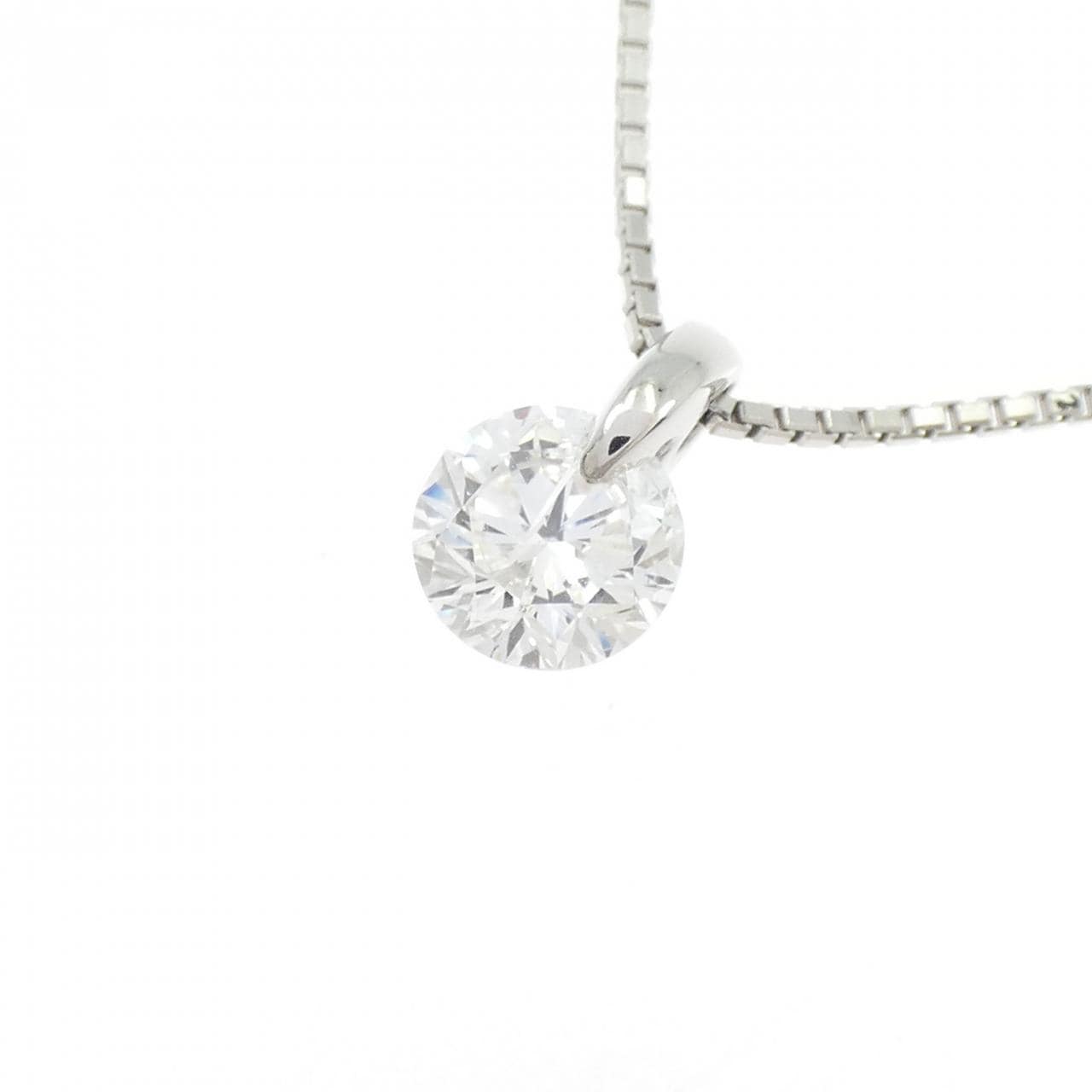 PT900/PT850 ソリティア ダイヤモンド ネックレス 1.022CT