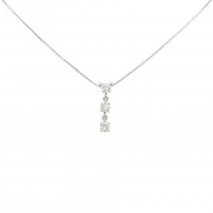 K18WG ダイヤモンド ネックレス 0.40CT